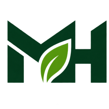 MH Supplies green monogram and wordmark